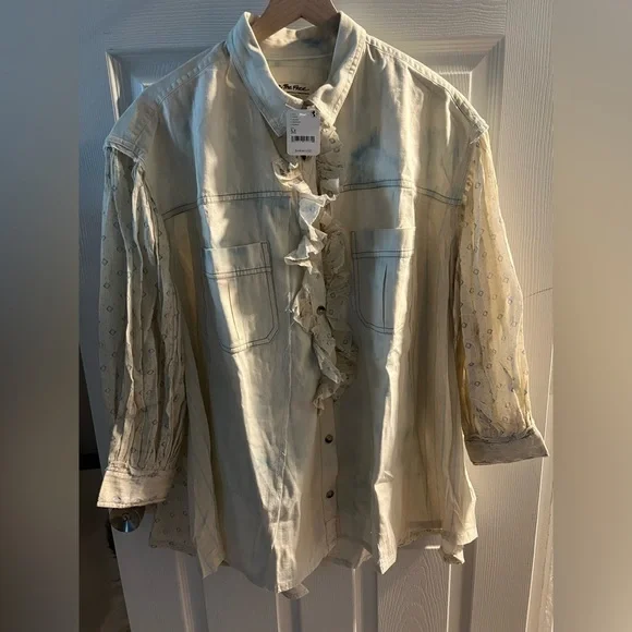 NWT: Free People We the free faded by the sun tunic shirt - Picture 2 of 8